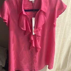 Calvin Klein Pink Blouse Elegant Top